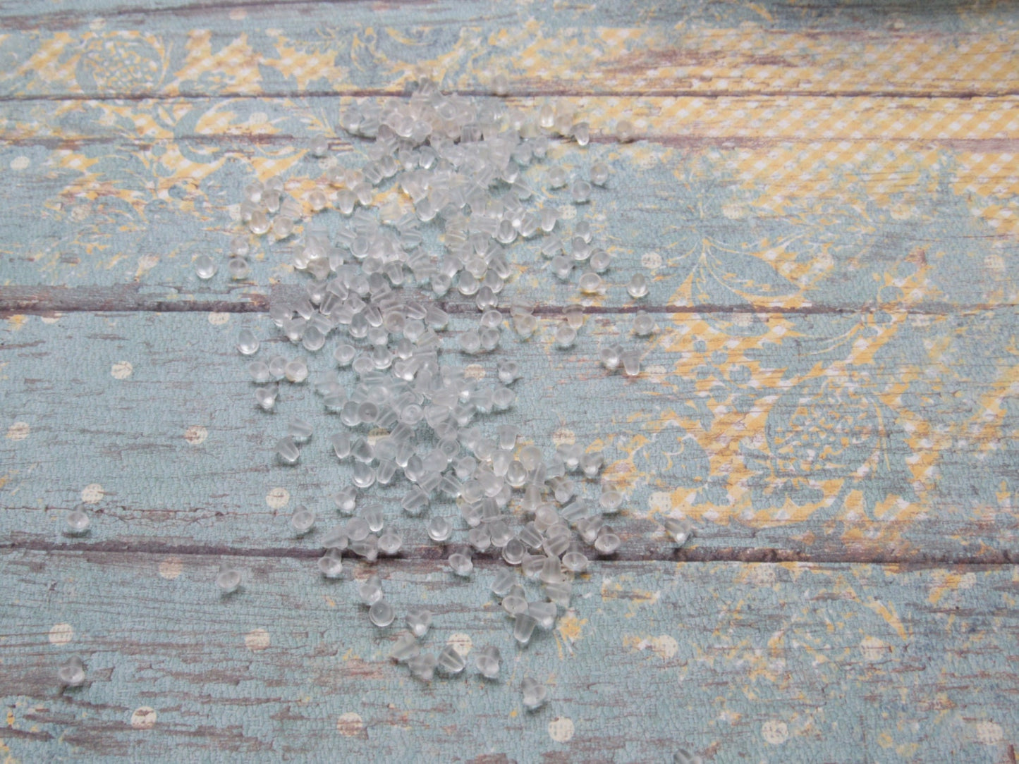 4mm X 4mm Ear Nuts, Plastic Earring Earnuts, Clear Soft Rubber, Cushions The Ear, Highly Effective In Preventing Loss Of Earrings, Findings