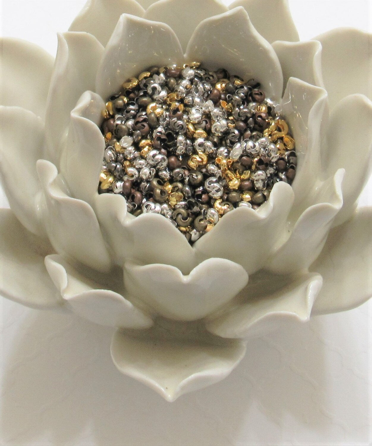 3mm Crimp Beads Covers, Choose Gold, Silver, Antique Copper, Antique Brass, Jewelry And Beading Supply, Findings And Hardware