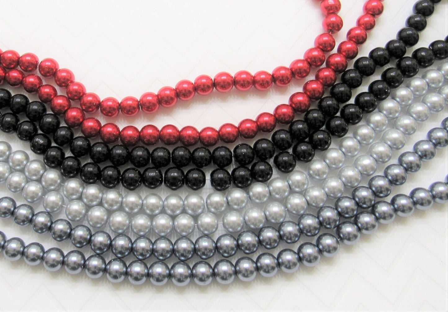 10mm Faux Glass Pearls Red, Black, Light Grey, Grey Bubblegum Pearls, Chunky Pearls,Gumball Pearl Beads,10mm Bubblegum Necklace Pearl