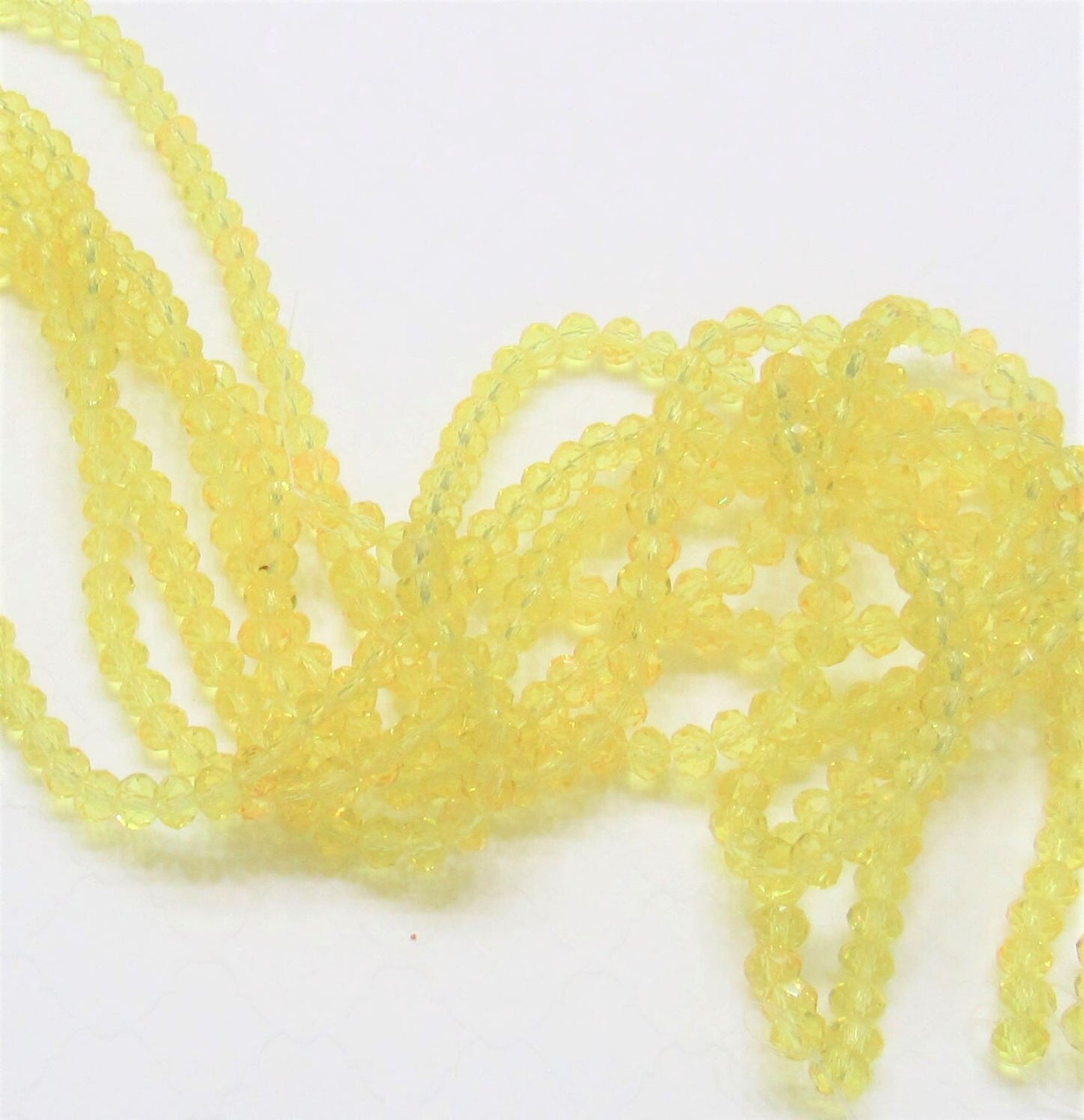6mm Crysta Clear Yellow Abacus Glass Beads, Imitate Austrian Crystal Beads, Faceted Beads, Jewelry Supply Beads
