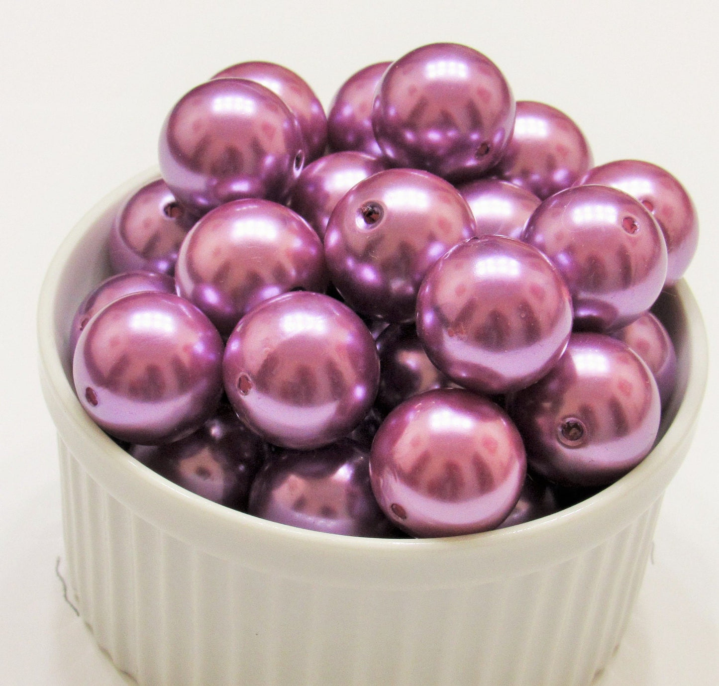 20mm Lavander Pearl Bubblegum Beads, Lavander Chunky Gumball Bead, Bubblegum Pearls Jewelry Supply Bead, Faux Pearl Beads,Gumball Bead