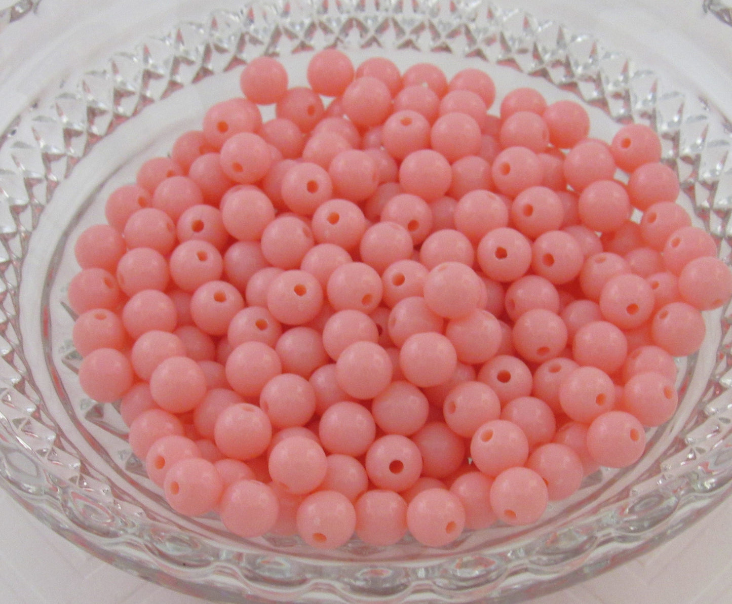 8mm Light Pink Bubblegum Beads, Gumball Beads, Round Acrylic Beads, Acrylic Beads, Bubblegum Beads, Bubblegum Necklace Supply Beads