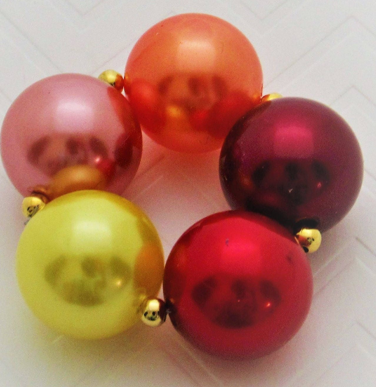 20mm Fall Colored Pearls Red, Yellow, Orange Bubblegum Beads, Chunky Beads, Gumball Beads, Chunky Necklace Supply, Chunky Gumball Pearl bead