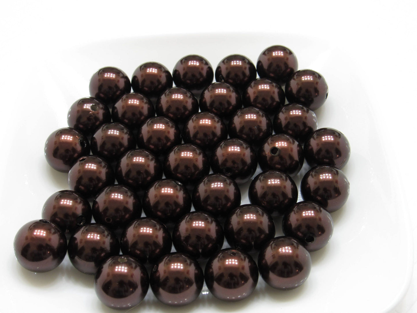 20mm Chocolate Chip Pearls, Chunky Bubblegum Beads, Acrylic Bubblegum Bead, Gumball Pearl Beads, Chunky Necklace Supply Beads
