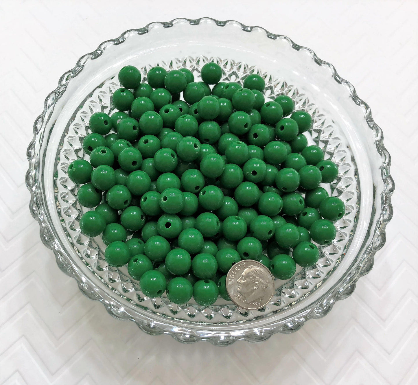 10mm Green Bubblegum Beads, Round Bubblegum Beads, Chunky Acrylic Beads, Gum Ball Beads, Fairy Kei Beads, Chunky Necklace Supply Beads