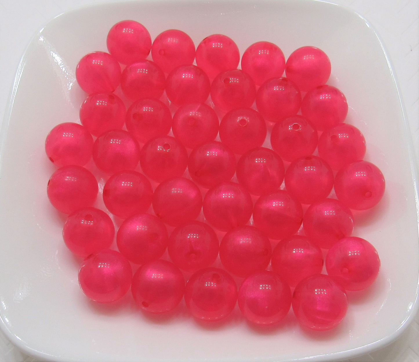 NEW 20mm Hot Pink Allusion Glitter Bubblegum Beads, Chunky Beads, Bubblegum Glitter Beads, Chunky Beads,  Chunky Bead Supply, Pink Bead