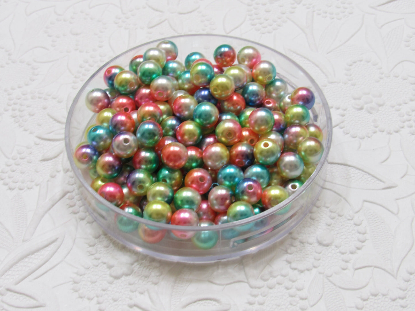 10mm Mermaid Bubblegum Pearls, Ombre Acrylic Pearls, Gumball Pearls, Bubblegum Necklace Supply Bead, Jewelry Supply, Supply