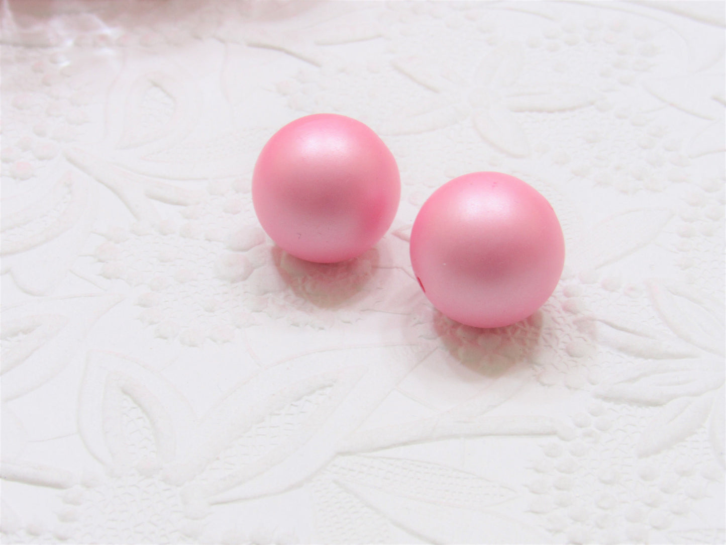 NEW 20mm Matte Pink Pearls, Bubblegum Beads, Chunky Gumball Beads, Matte Pearls, Acrylic Beads, Chunky Pearl