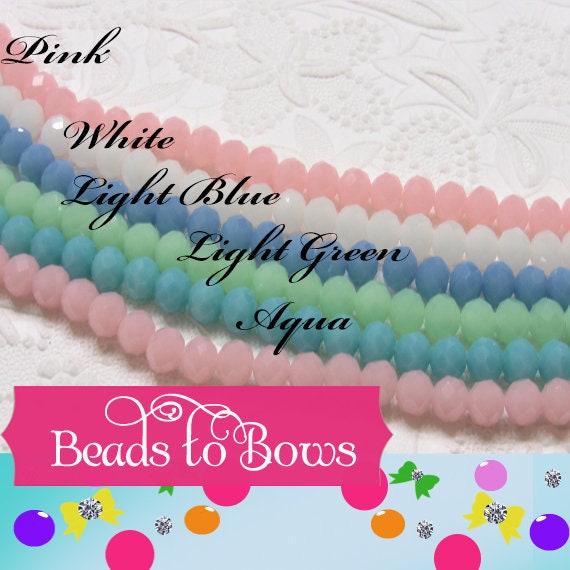 30 - 10mm Pink, Light Blue, Aqua, White Imitation Jade Beads, Beautiful Faceted Glass Rondelle 10x7mm, Hole 1mm, Imitation Jade
