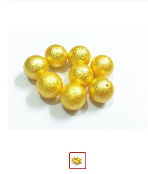 12mm Yellow Wrinkled Bubblegum Pearl Beads, Chunky Gumball Beads, Round Wrinkled Pearls, Acrylic Beads, Chunky Necklace Supply Bead,