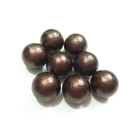 New 12mm Wrinkled Brown Pearls, Bubblegum Pearl Beads, Gumball Beads, Pearl Beads, Acrylic Beads, Beading Supply, Jewelry Supply