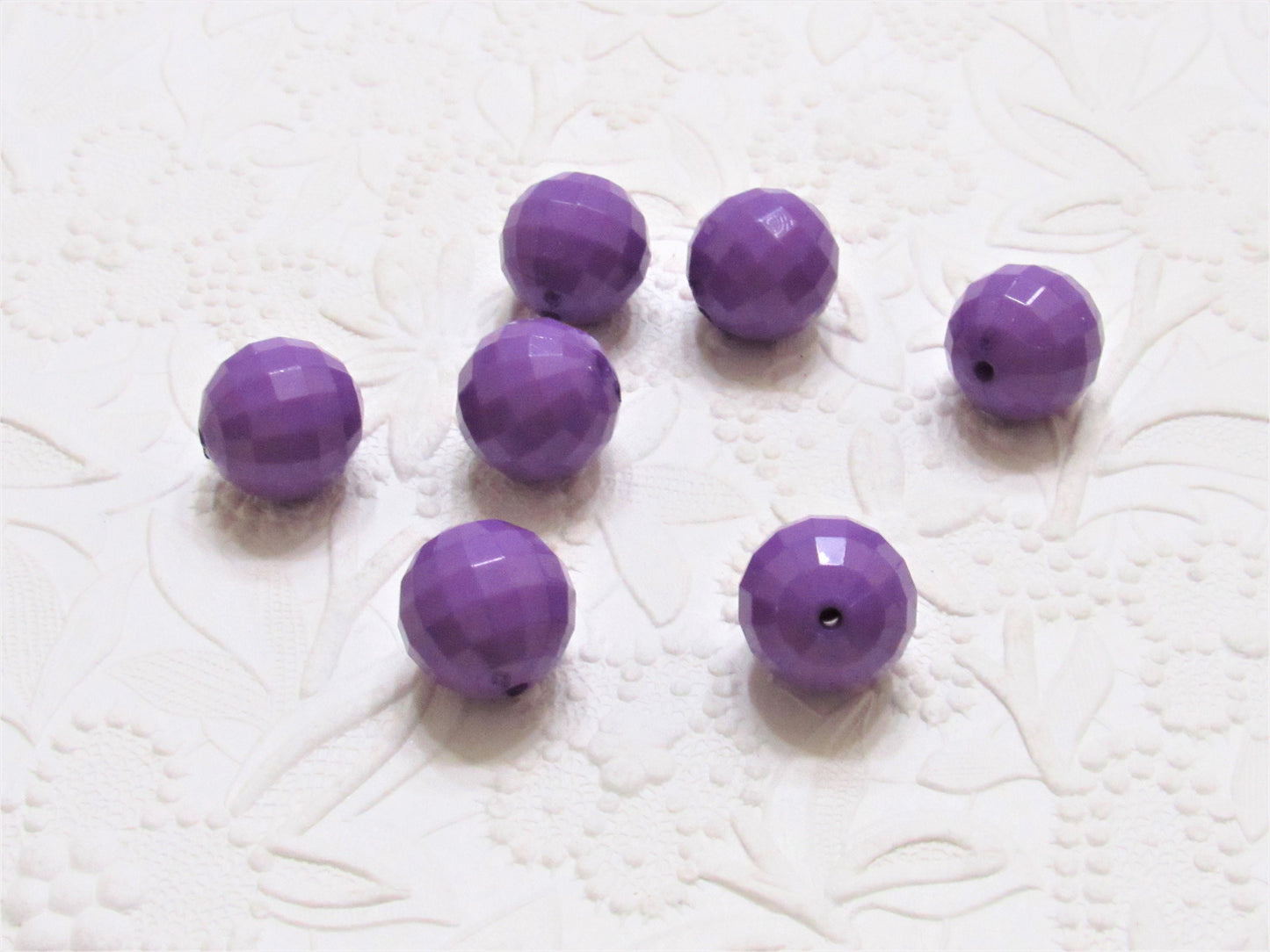 20mm Faceted Purple Disco Bubblegum Beads, Chunky Gumball Beads, Chunky Round Acrylic Beads, Chunky Bead Supply, Bubblegum Beadss