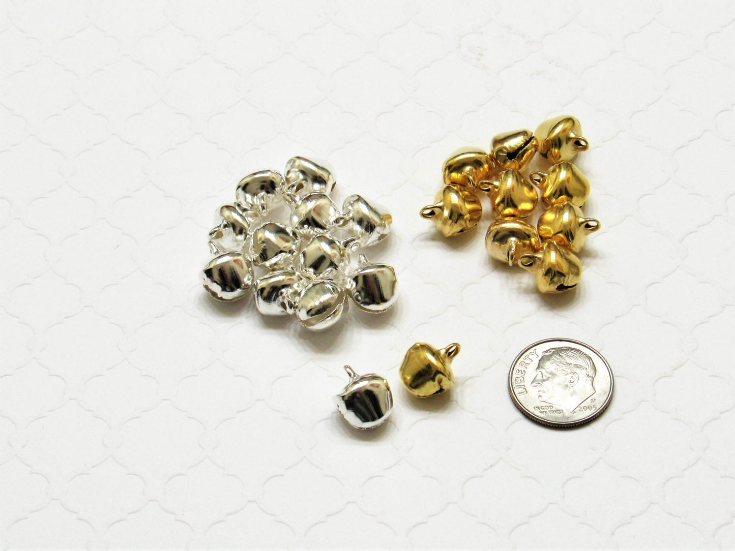 9-10mm Silver Bells, Christmas Bells, Bells That Jingle, Jingle Bells Silver Christmas Jingle Bells, Silver Bells, 9-10mm bells