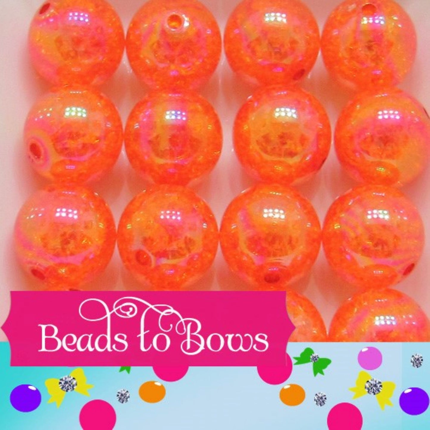 New 20mm Silver Satin Blue Flower Bead Pearls, Bubblegum Beads, Chunky Gumball Beads, Bubblegum Bead Supply, Chunky Printed Pearl Beads