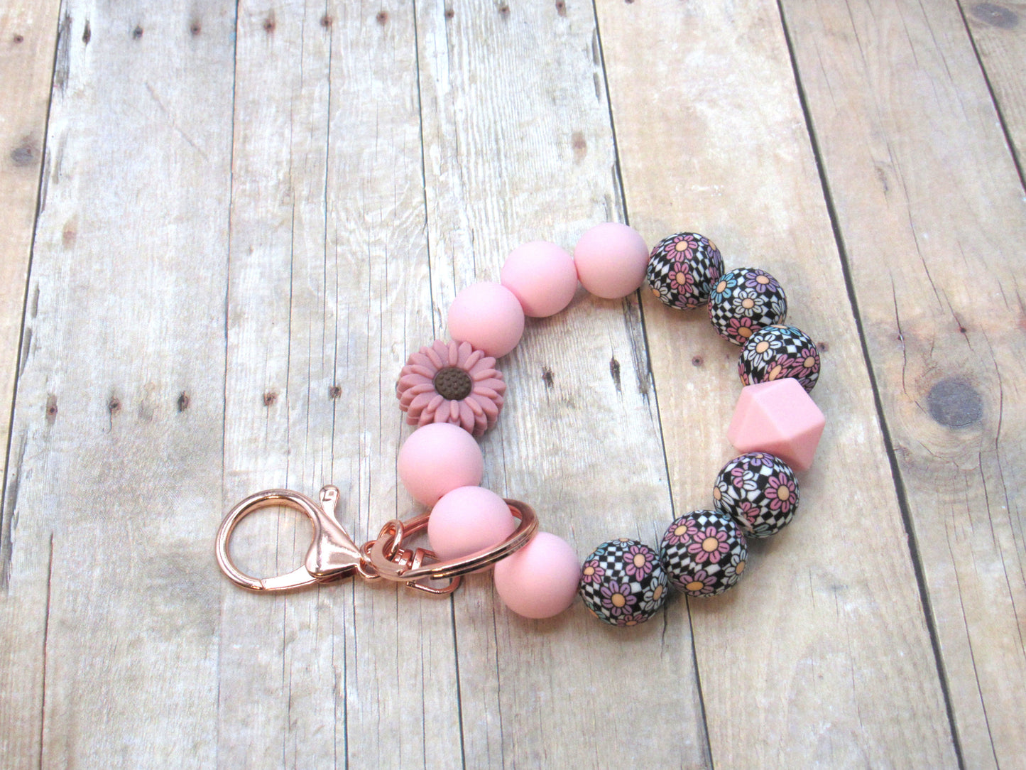 Silicone Key Ring, Key Chain, Moms Gift, Silicone Wristlet, Teacher Gift