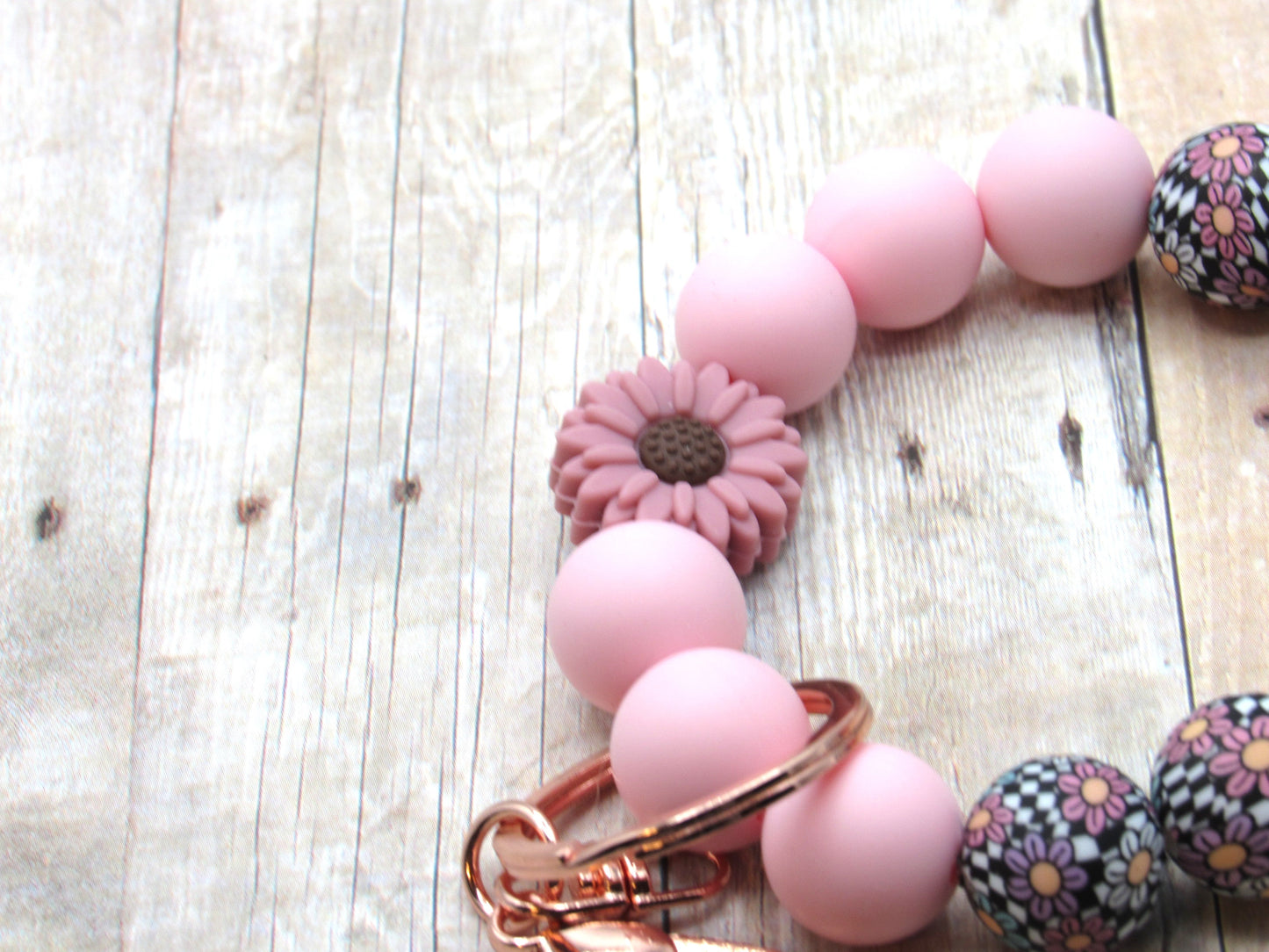 Silicone Key Ring, Key Chain, Moms Gift, Silicone Wristlet, Teacher Gift