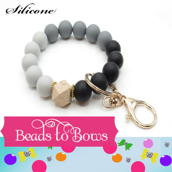 Silicone solids 15mm Black Silicone Bead, Teething Silicone Beads, Beadable Pen Beads