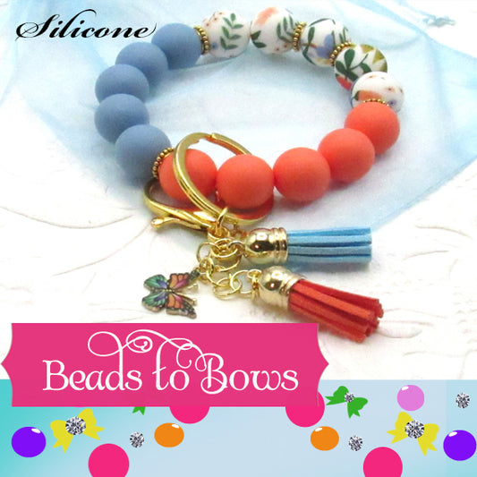 15mm Silicone Key Ring, Key Chain, Moms Gift, Silicone Wristlet, Teacher Gift (Copy)