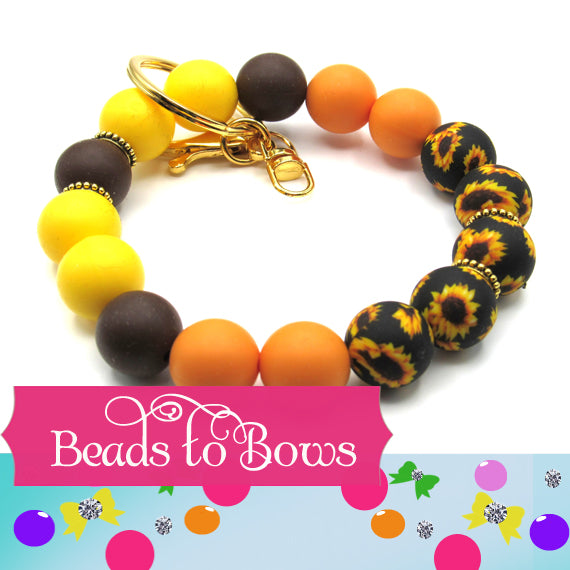 15mm Silicone Key Ring, Key Chain, Moms Gift, Silicone Wristlet, Teacher Gift