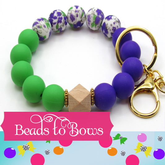 15mm Silicone Key Ring, Key Chain, Moms Gift, Silicone Wristlet, Teacher Gift