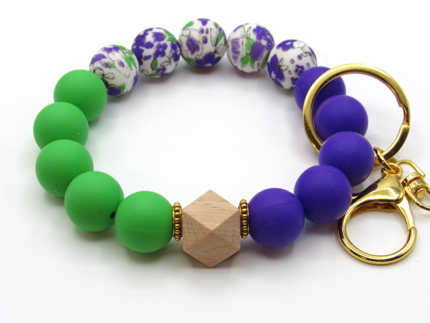 15mm Silicone Key Ring, Key Chain, Moms Gift, Silicone Wristlet, Teacher Gift