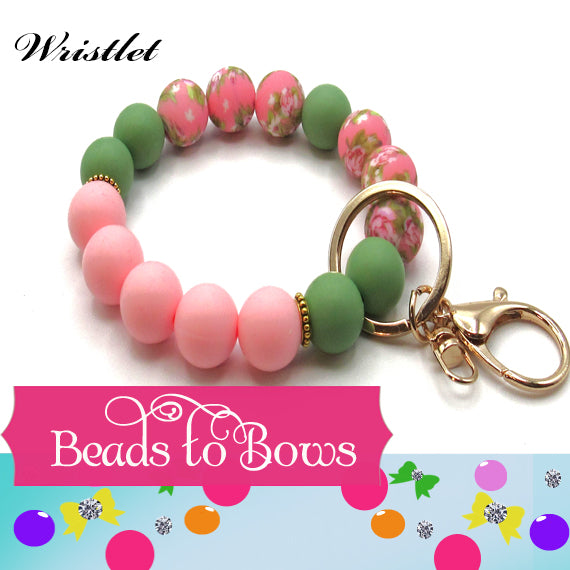 Silicone Key Ring, Key Chain, Moms Gift, Silicone Wristlet, Teacher Gift