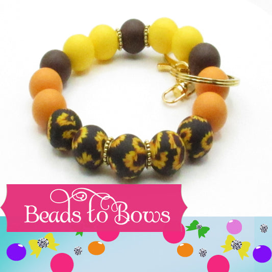 15mm Silicone Key Ring, Key Chain, Moms Gift, Silicone Wristlet, Teacher Gift