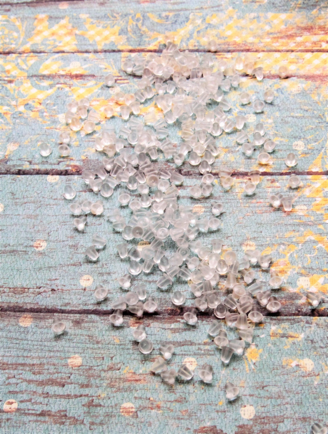 4mm X 4mm Ear Nuts, Plastic Earring Earnuts, Clear Soft Rubber, Cushions The Ear, Highly Effective In Preventing Loss Of Earrings, Findings