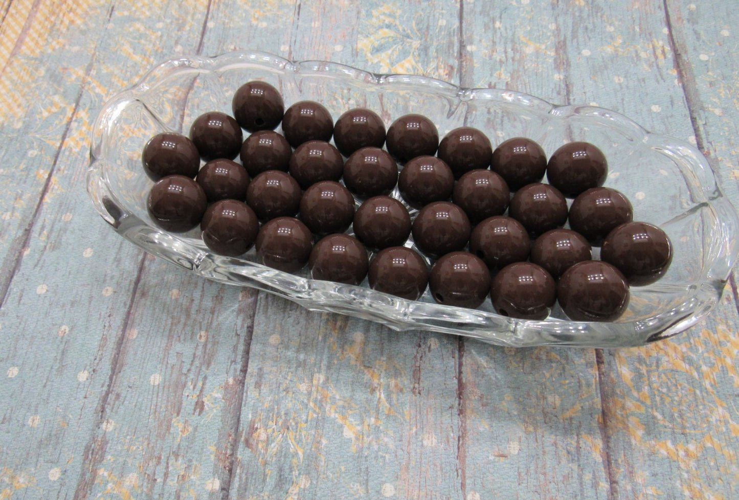 20mm Brown Chunky Bubblegum Beads, Brown Acrylic Beads, Chunky Gumball Beads, Chunky Bubblegum Ball Beads, Chunky Necklace Supply Beads