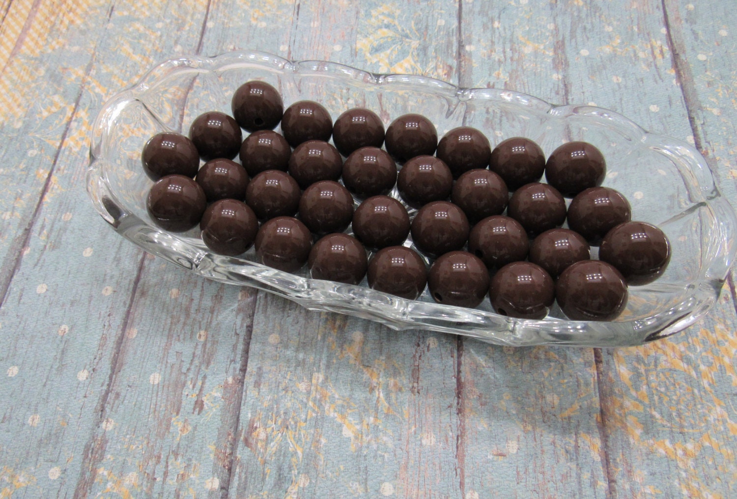 20mm Brown Chunky Bubblegum Beads, Brown Acrylic Beads, Chunky Gumball Beads, Chunky Bubblegum Ball Beads, Chunky Necklace Supply Beads