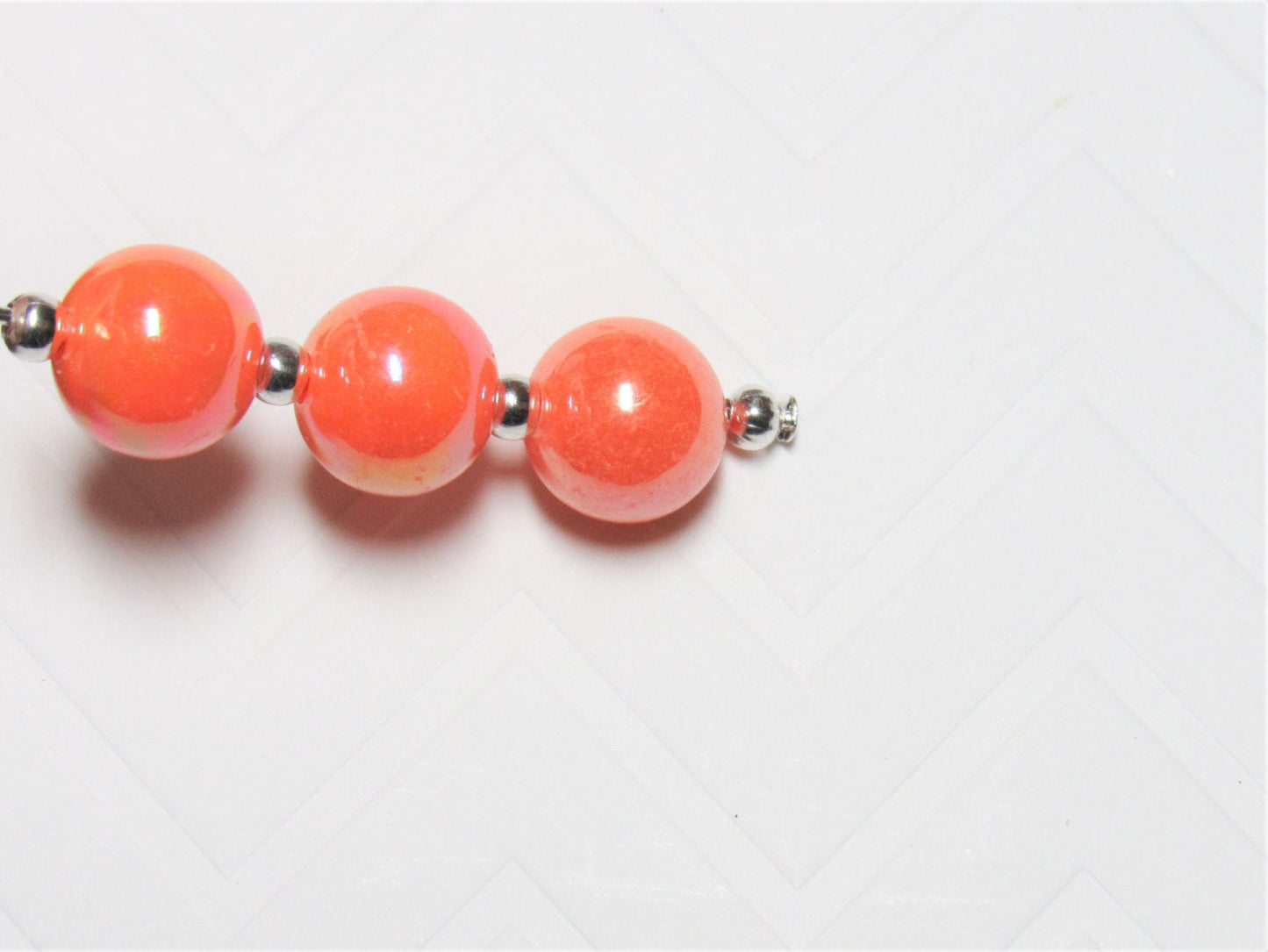 10mm Orange AB Bubblegum Beads, Chunky Bubblegum Beads, Gumball Beads, Acrylic Beads, Fairy Kawaii Bead Chunky Bubblegum Bead Chunky Bead