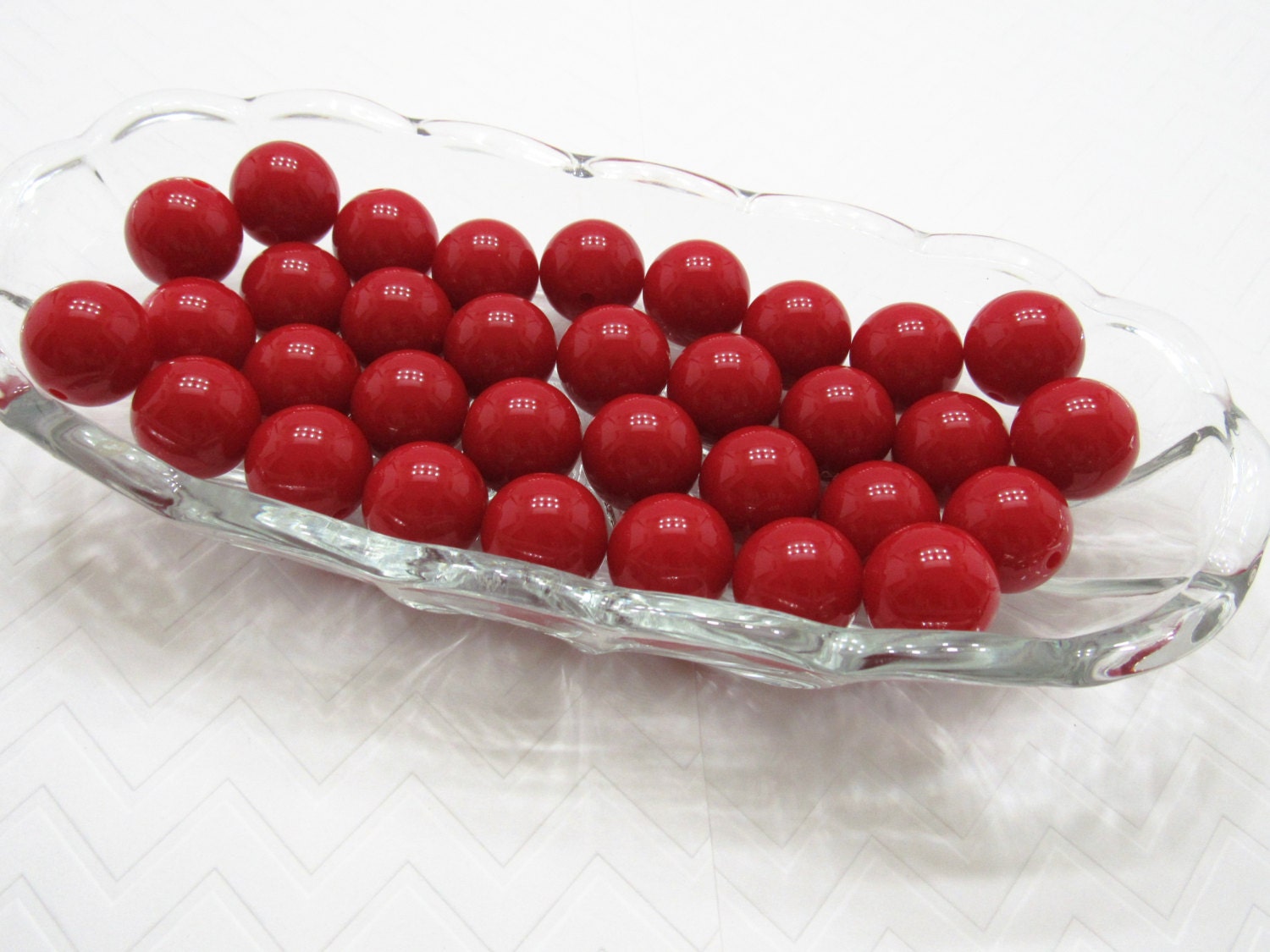 20mm Red Bubblegum Beads, Chunky Beads, Gumball Beads, Chunky Bubblegum Beads, Chunky Necklace Supply Beads, Round Acrylic 20mm Beads