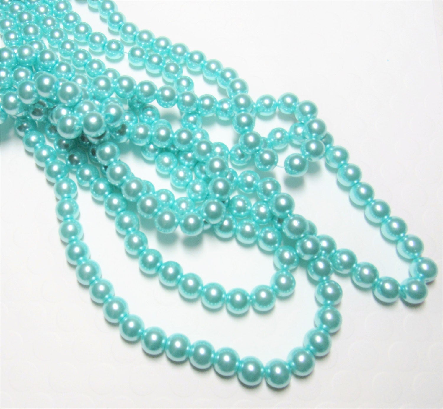 10mm Cyan Blue Bubblegum Pearls, Chunky Pearls, Glass Pearls, Gumball Pearls, Bubblegum Necklace Supply Bead, Jewelry Supply,  Supply