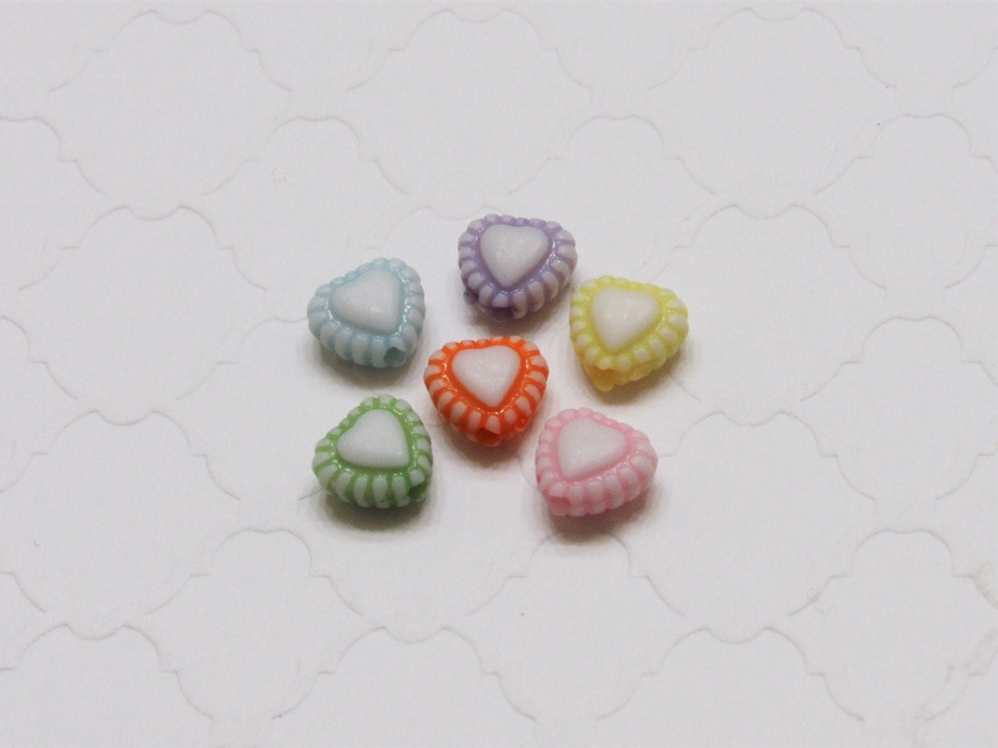 8mm Heart Shape Bubblegum Beads, Spacer Beads, Fairy Kei Heart Beads, Heart Gumball Beads, Chunky Bead Supply, Bubblegum Heart Bead Spacers