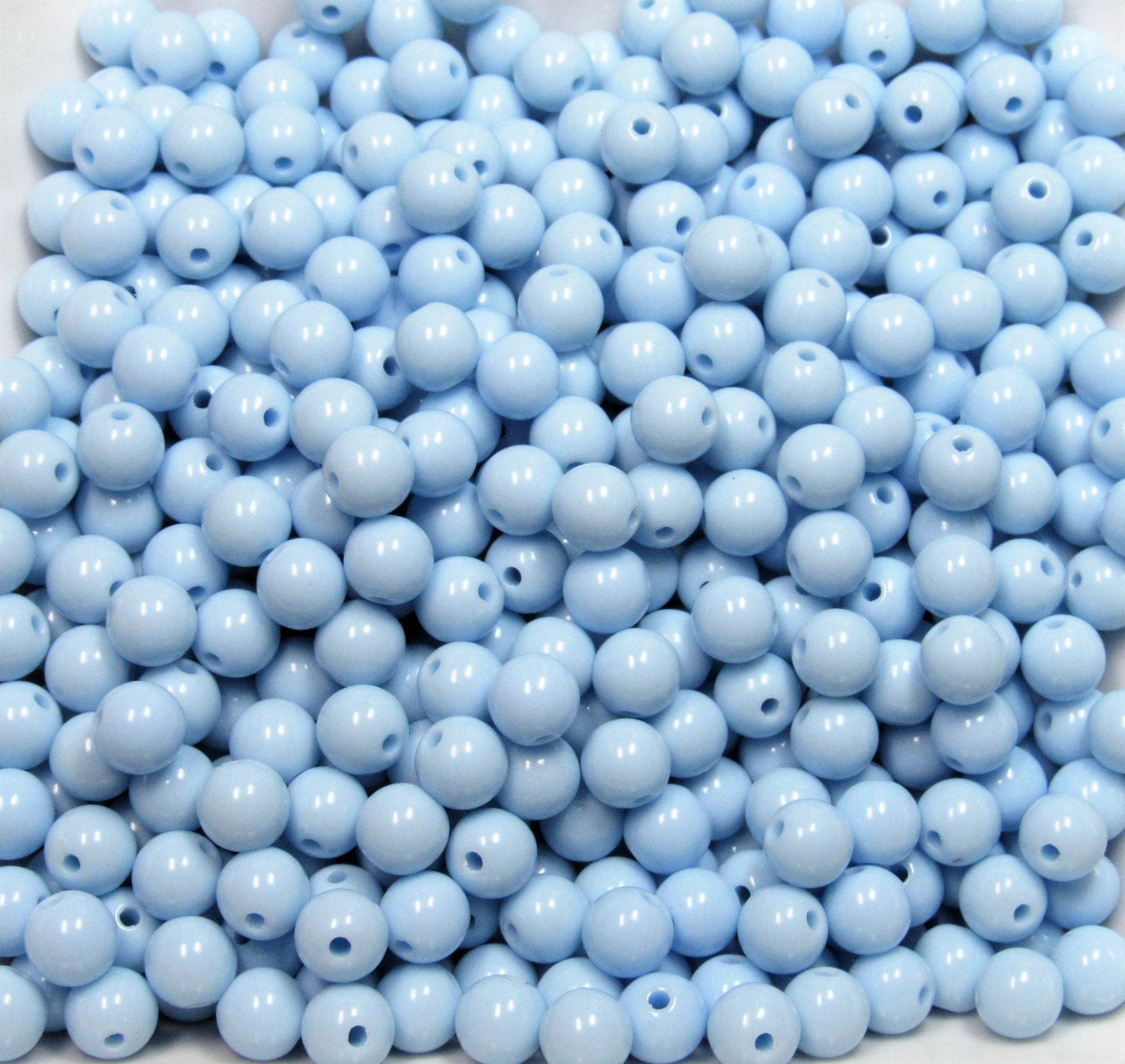 100ct 8mm Baby Blue Bubblegum Beads, Chunky Beads, Acrylic Beads, Gumball Beads, Bubblegum Necklace Supply Bead, Bubblegum Bead