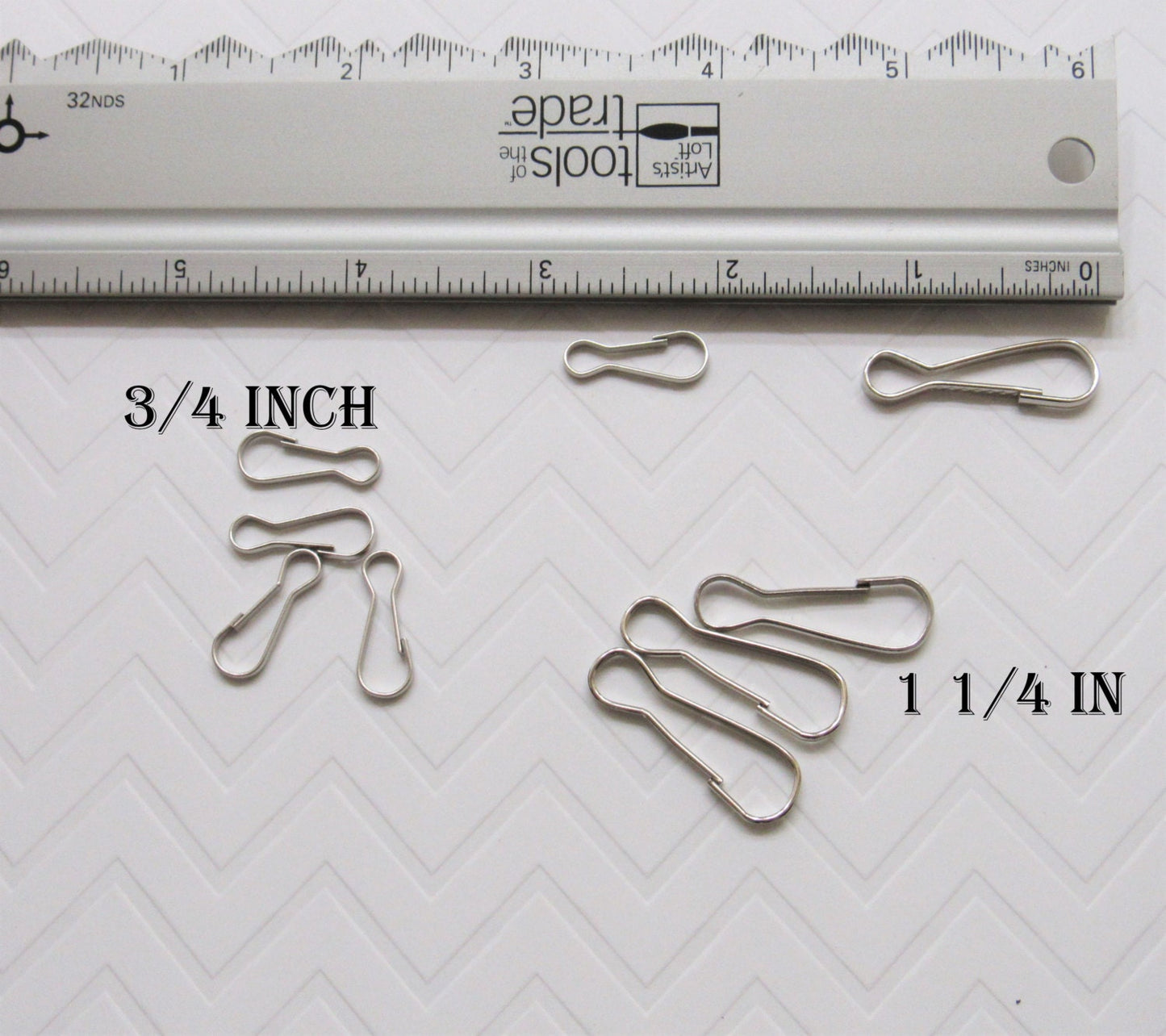 25 Silver Lanyard clips, zipper pulls, back pack pulls, Snap clasps findings,  lanyard clip, zipper pull clasps, 1.25 in X .50 in.