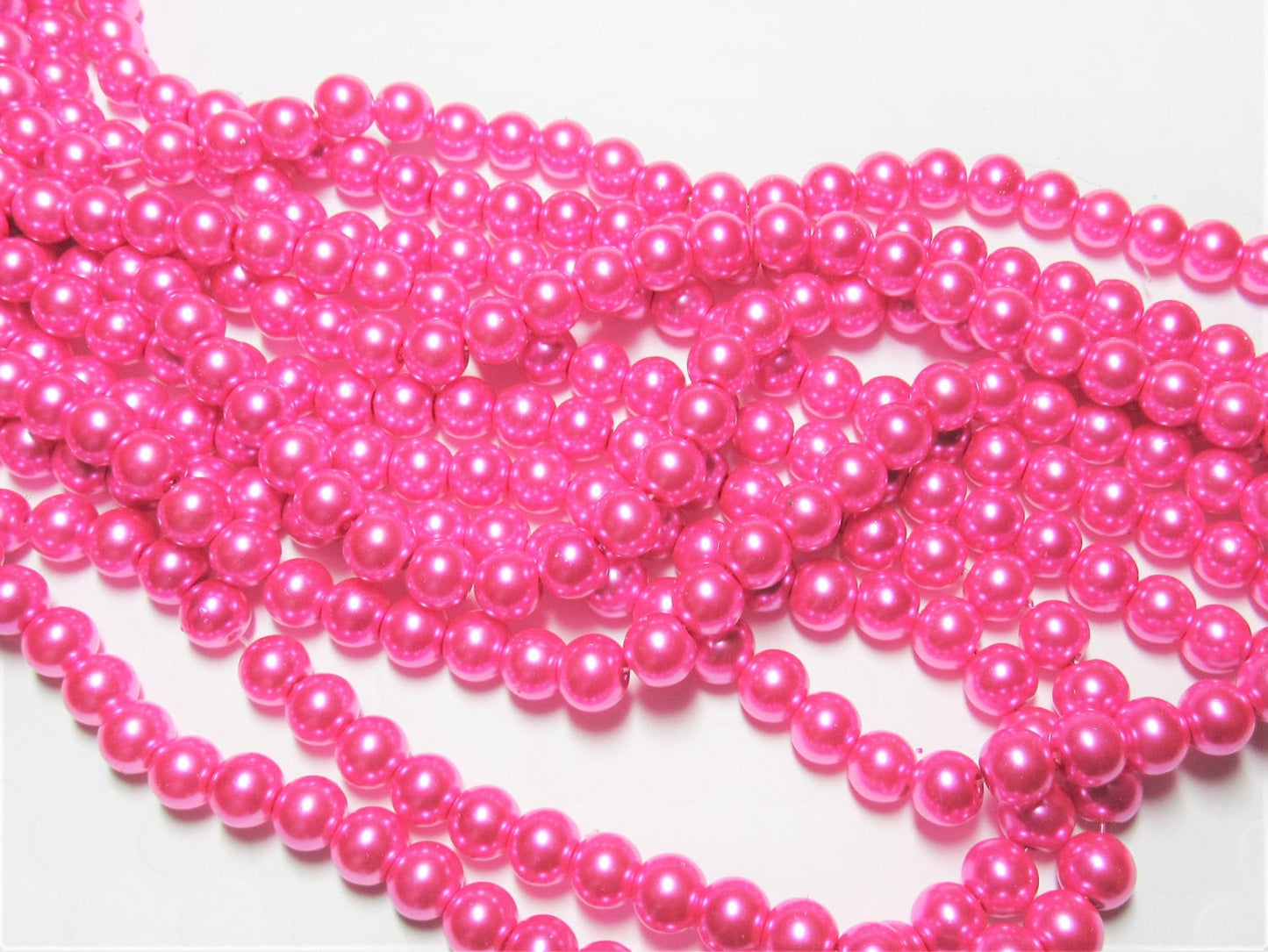 10mm Glass Hot Pink Bubblegum Pearls, Bubblegum Pearls, Chunky Pearls, Gumball Pearl Beads, Bubblegum Necklace Pearl, Chunky Bead Supply