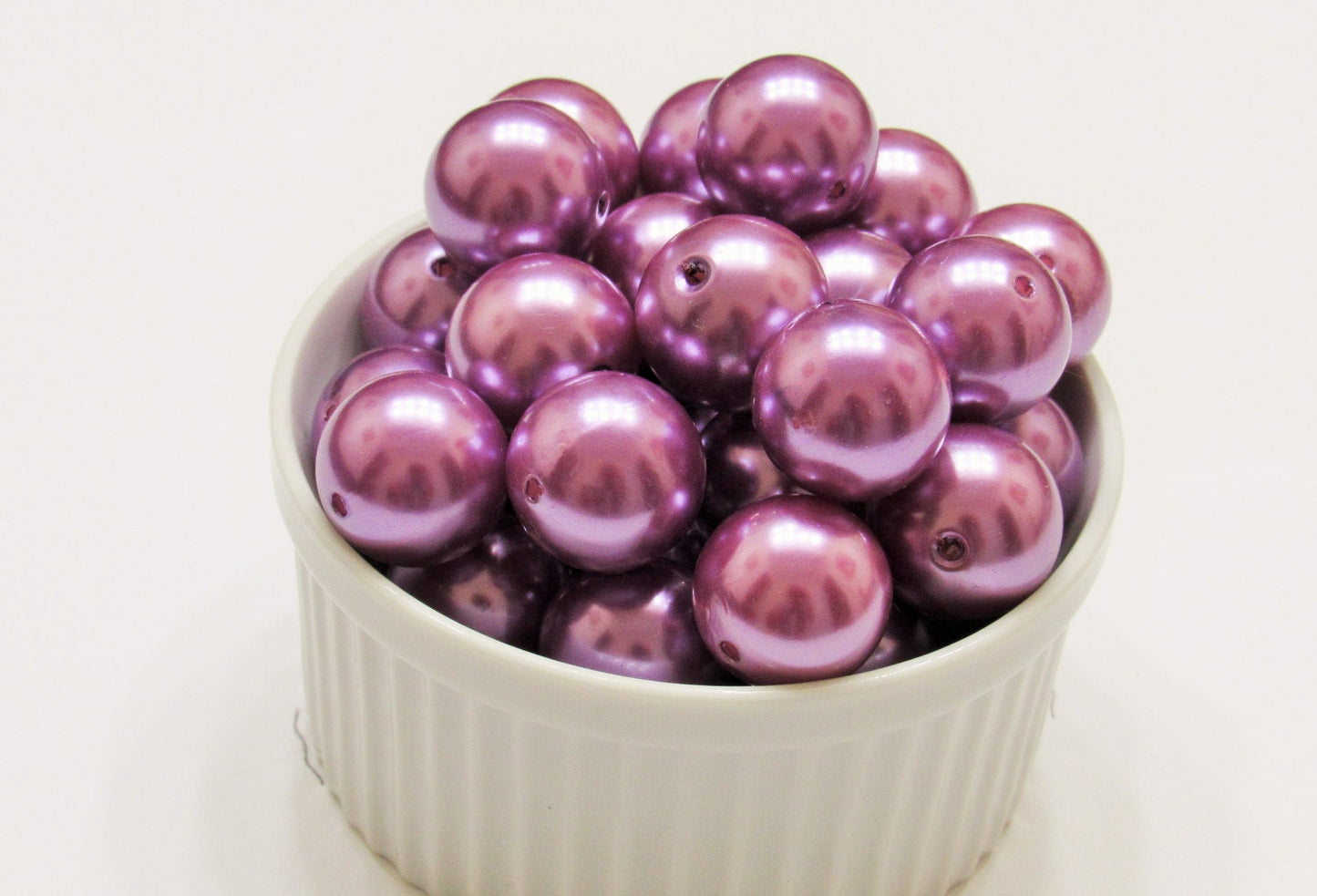 20mm Lavander Pearl Bubblegum Beads, Lavander Chunky Gumball Bead, Bubblegum Pearls Jewelry Supply Bead, Faux Pearl Beads,Gumball Bead