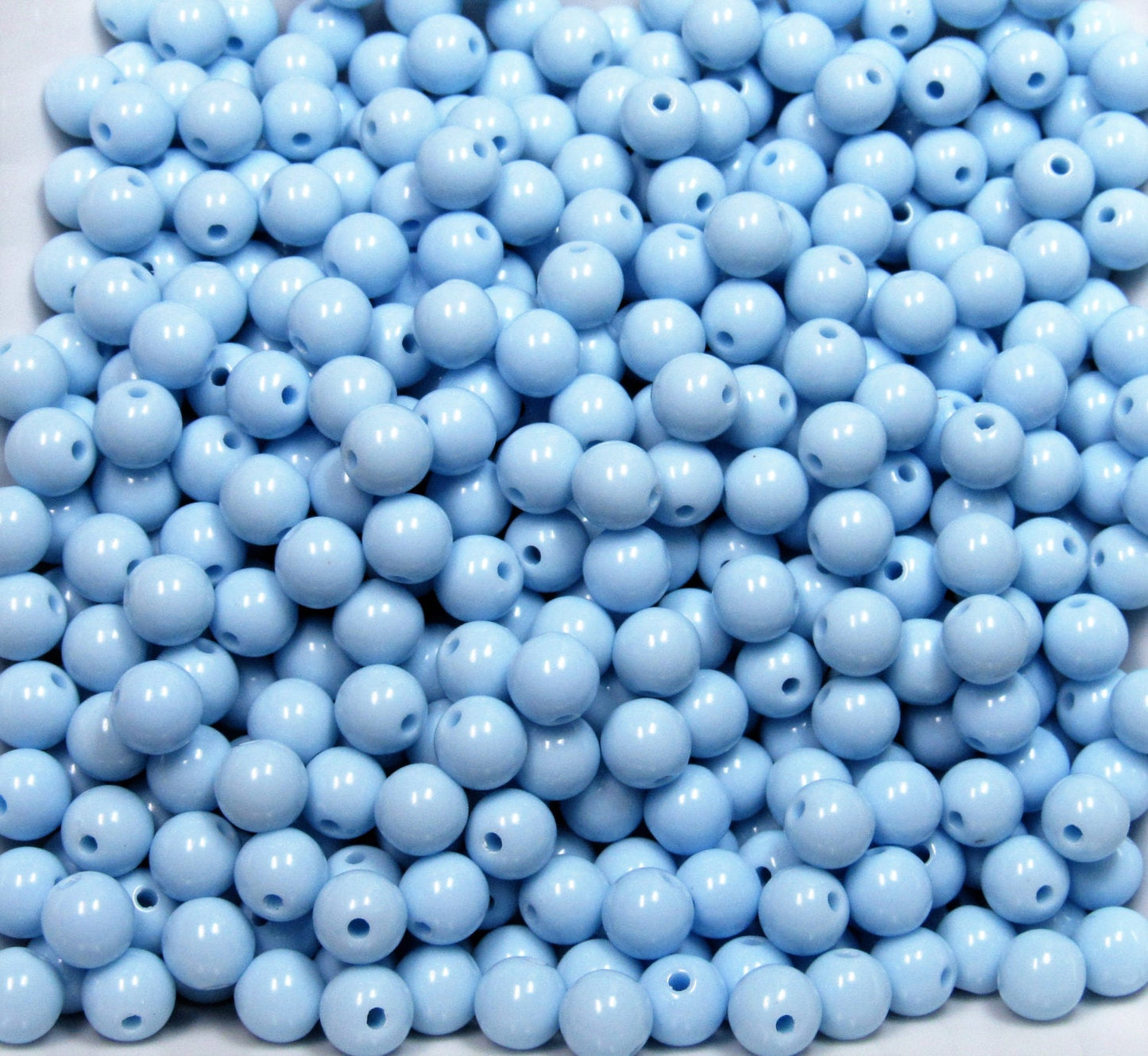 100ct 8mm Baby Blue Bubblegum Beads, Chunky Beads, Acrylic Beads, Gumball Beads, Bubblegum Necklace Supply Bead, Bubblegum Bead