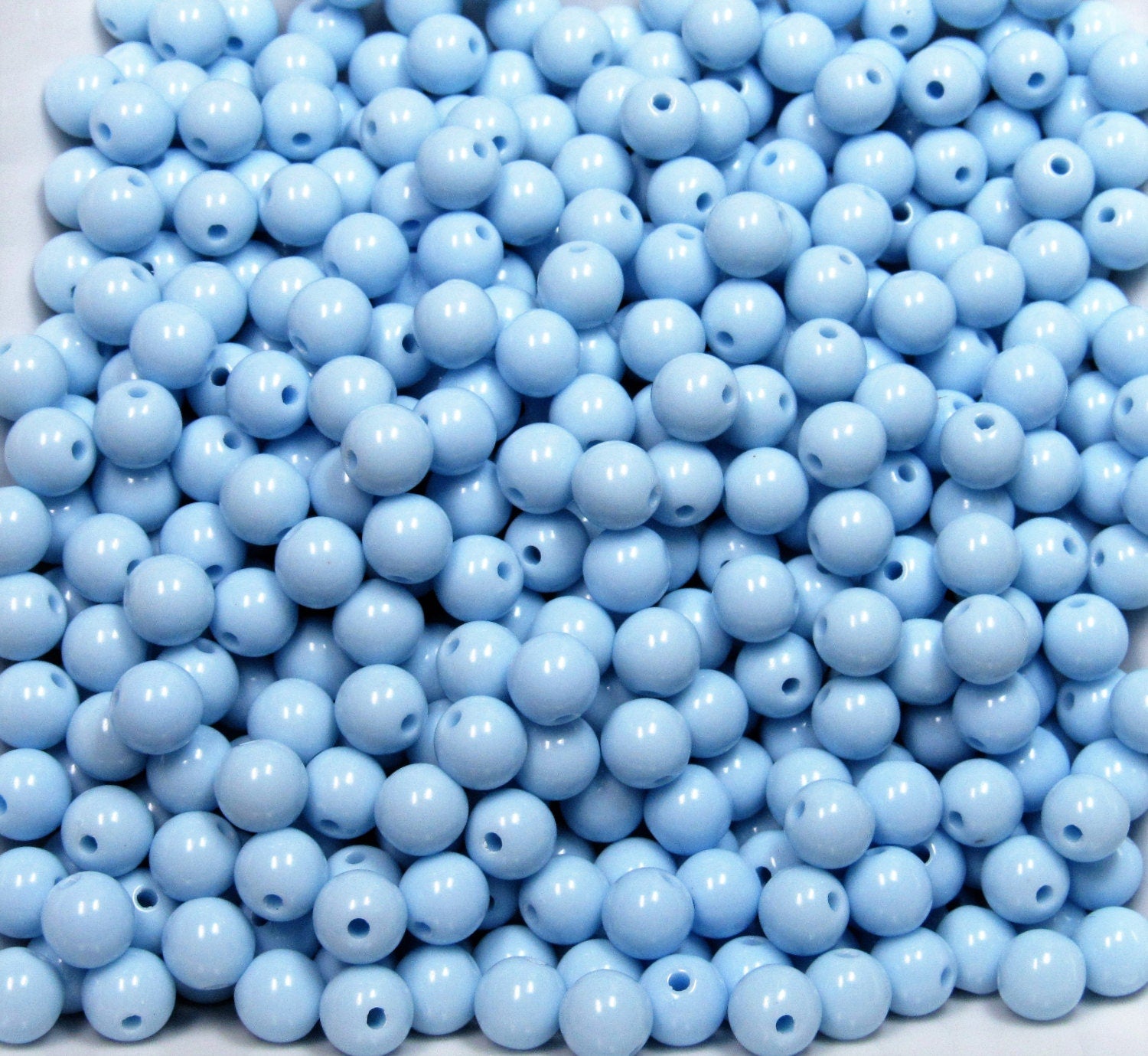 100ct 8mm Baby Blue Bubblegum Beads, Chunky Beads, Acrylic Beads, Gumball Beads, Bubblegum Necklace Supply Bead, Bubblegum Bead