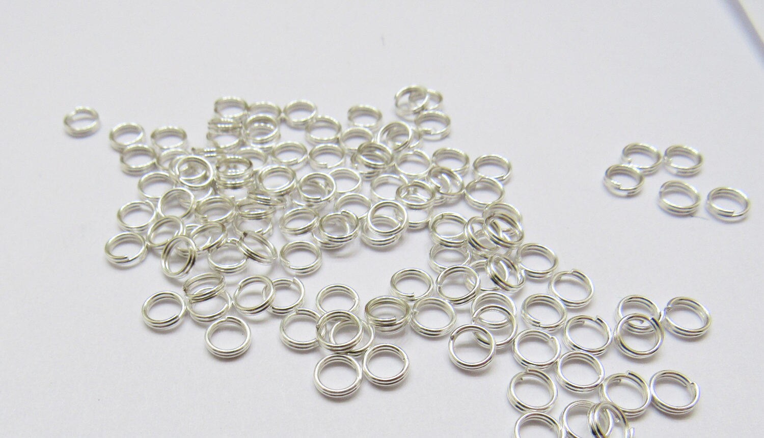 Quality 8mm Split Rings, Double Loop Split Rings, Supply,  Jewelry Findings, Split Rings Hold There Shape Better Than Standard Ones