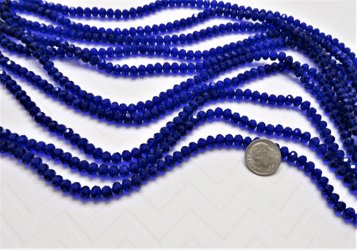 Qty. 50 - 6mm Sapphire Blue Abacus Glass Beads, Imitate Austrian Crystal Beads, Faceted  Beads, Crystal Look Beads, Jewelry Supply Beads