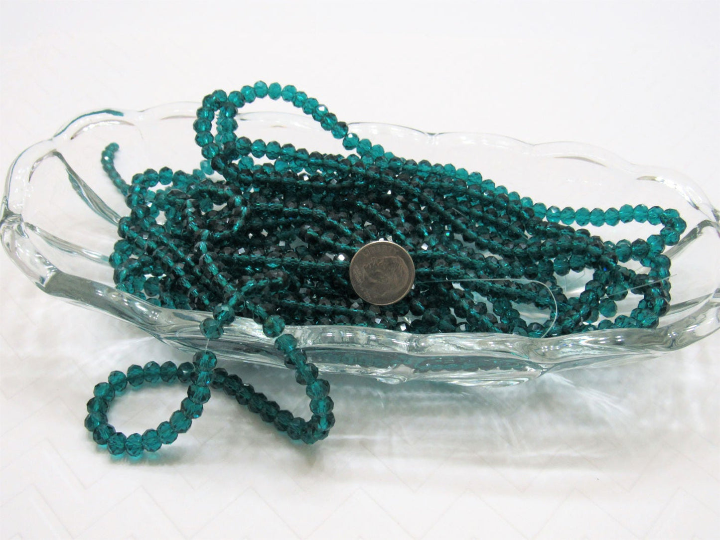 Qty. 50 - 6mm Green Abacus Glass Beads, Imitate Austrian Crystal Beads, Faceted Bubblegum Beads, Crystal Look Beads, Jewelry Supply Beads