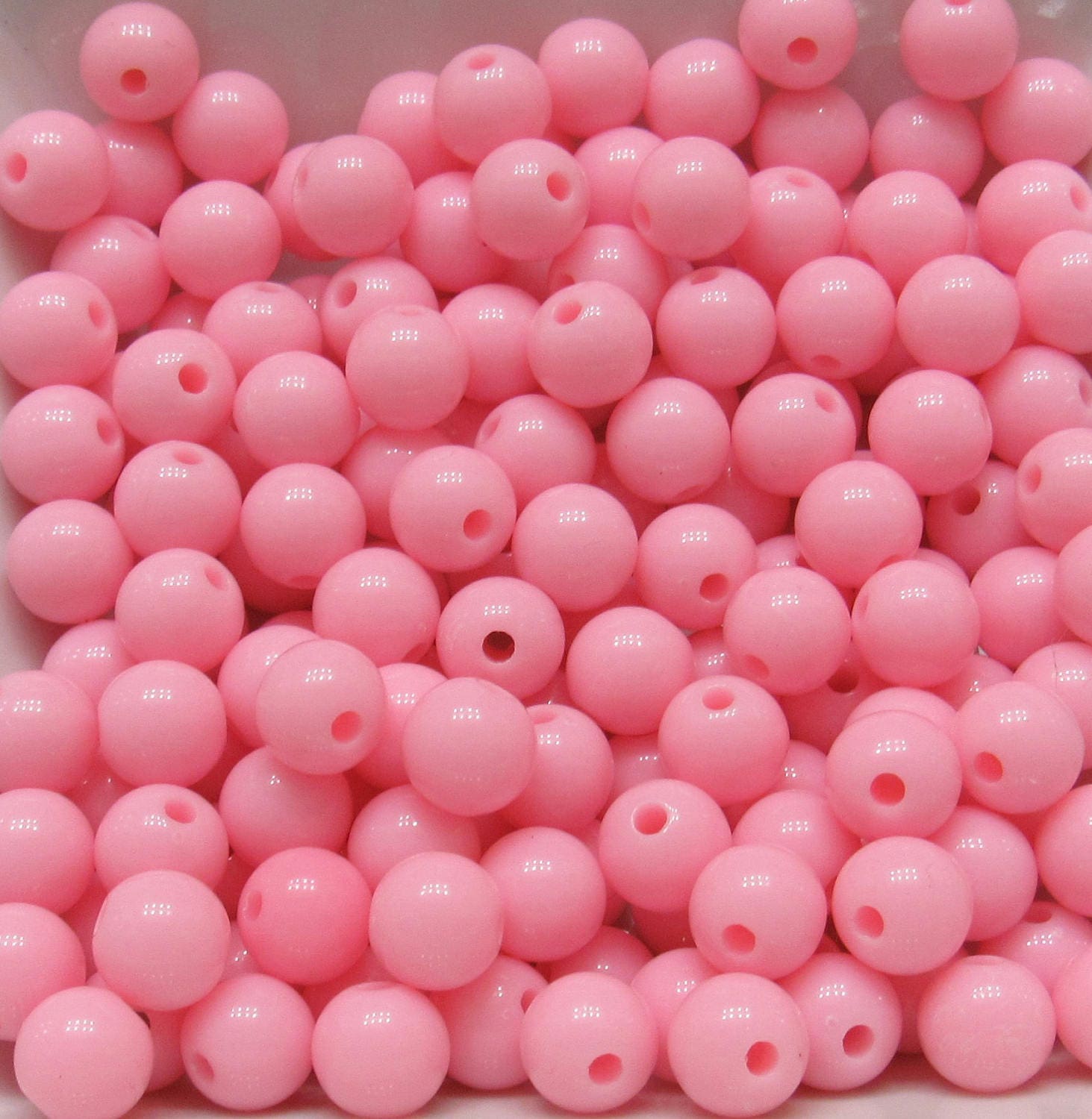 10mm Pink Chunky Bubblegum Beads, Round Bubblegum Beads, Chunky Necklace Supply Bead, Gum Ball Beads, Kawaii Fairy Kei Bead,