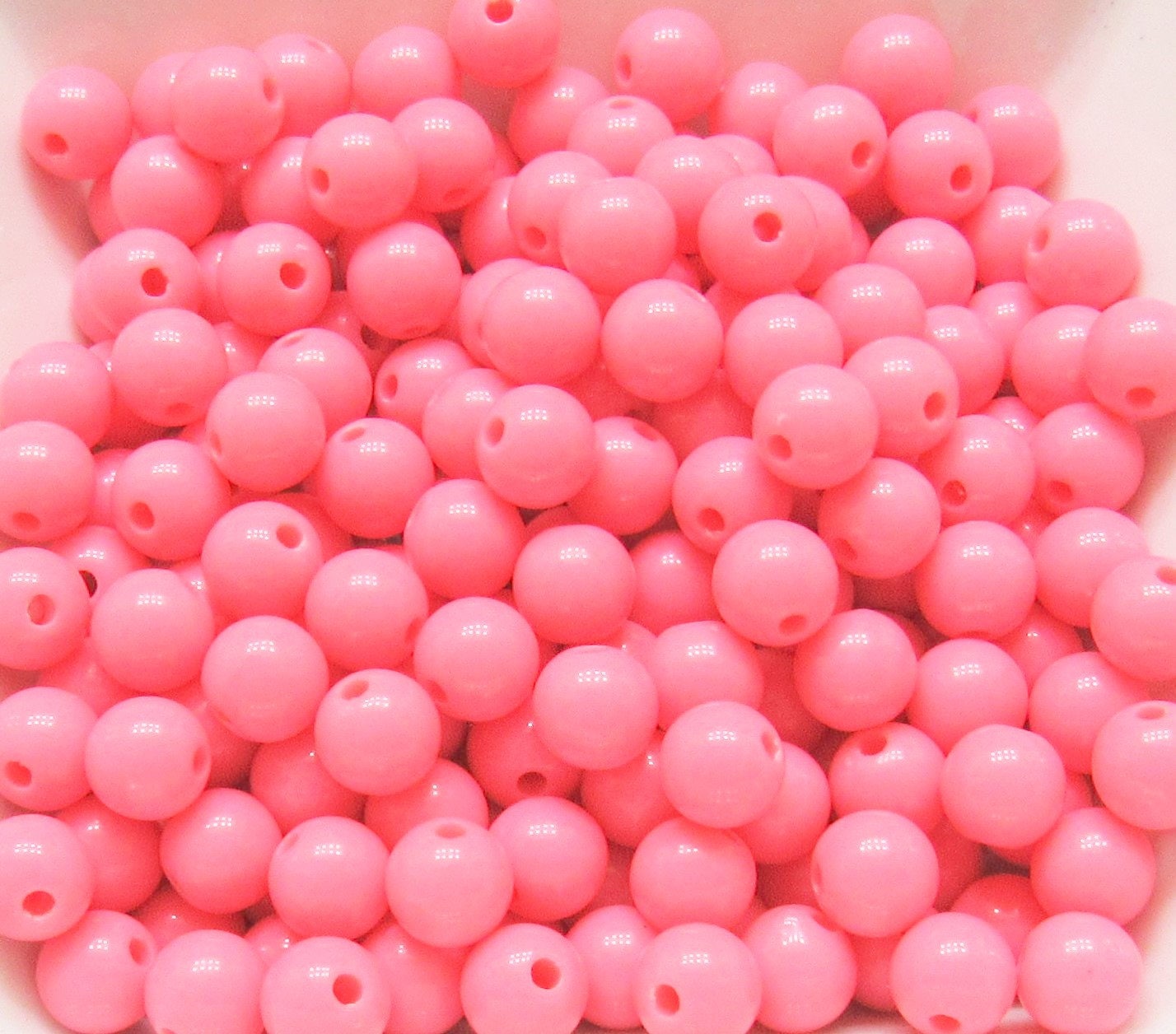 10mm Pink Chunky Bubblegum Beads, Round Bubblegum Beads, Chunky Necklace Supply Bead, Gum Ball Beads, Kawaii Fairy Kei Bead,