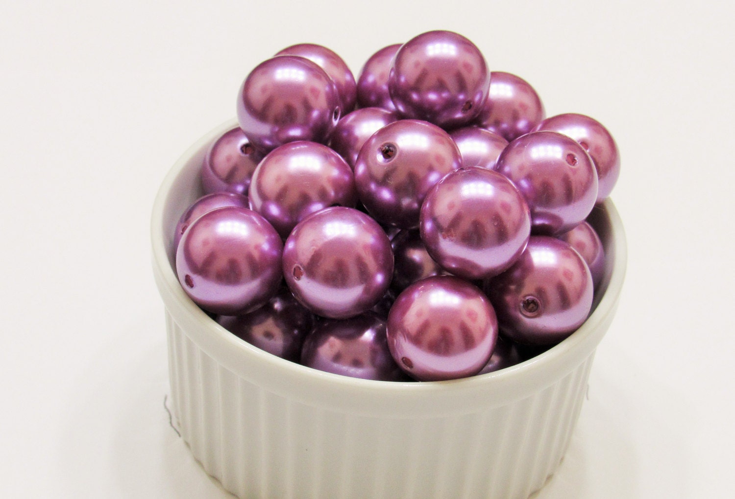 20mm Lavander Pearl Bubblegum Beads, Lavander Chunky Gumball Bead, Bubblegum Pearls Jewelry Supply Bead, Faux Pearl Beads,Gumball Bead