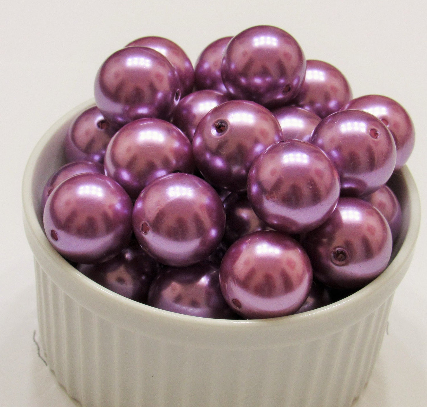20mm Lavander Pearl Bubblegum Beads, Lavander Chunky Gumball Bead, Bubblegum Pearls Jewelry Supply Bead, Faux Pearl Beads,Gumball Bead