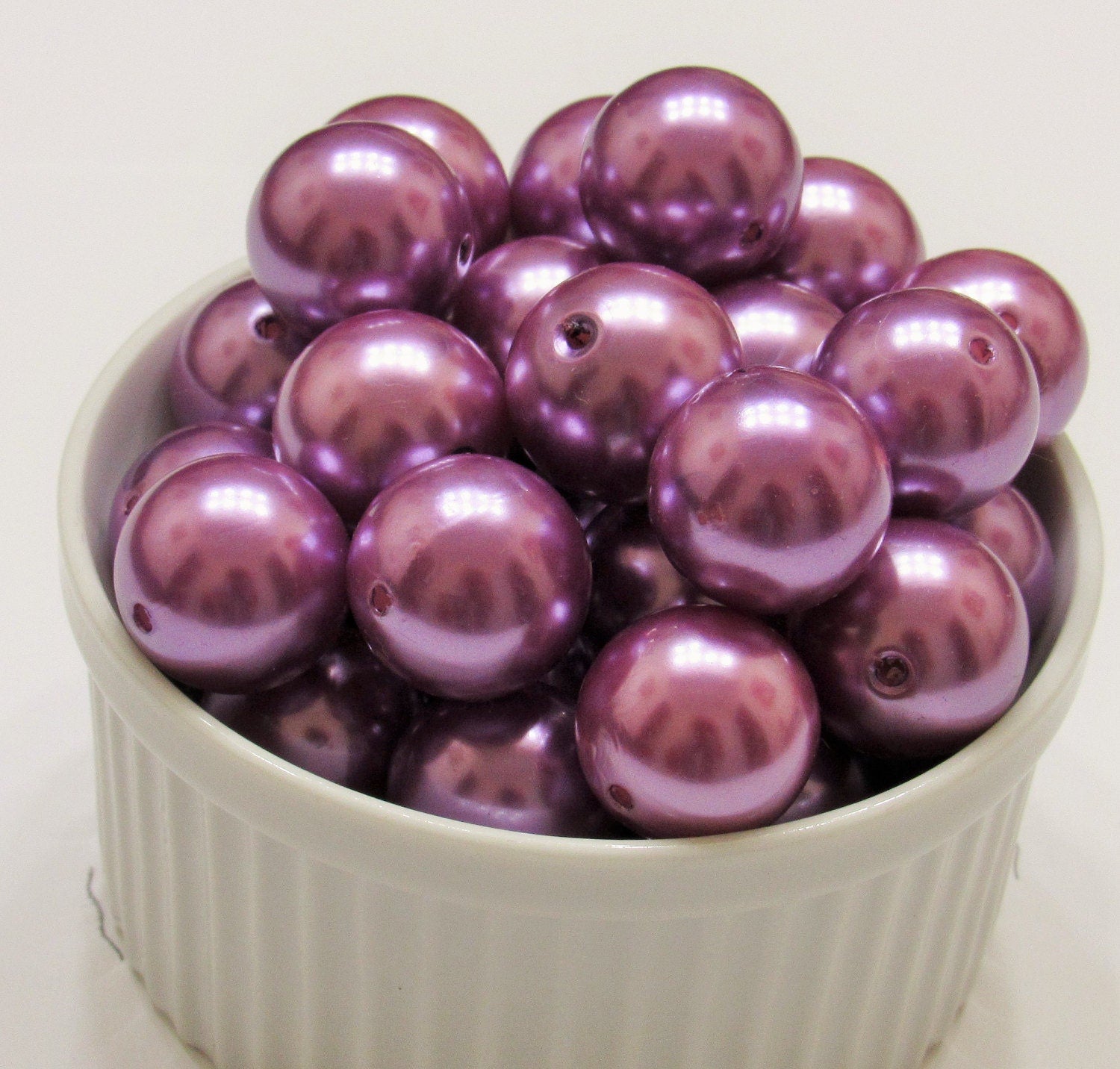 20mm Lavander Pearl Bubblegum Beads, Lavander Chunky Gumball Bead, Bubblegum Pearls Jewelry Supply Bead, Faux Pearl Beads,Gumball Bead