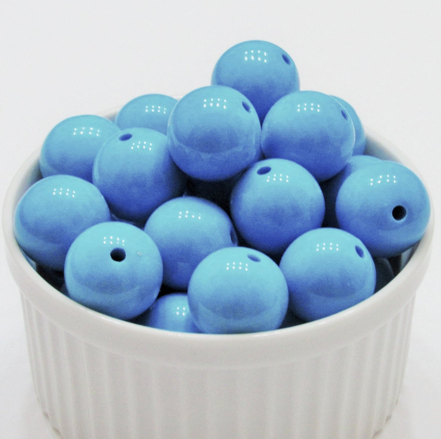 20mm Turquoise Bubblegum Beads, Gumball Beads, Solid Acrylic Beads, Chunky Bead Supply, Jewelry Supply Bead