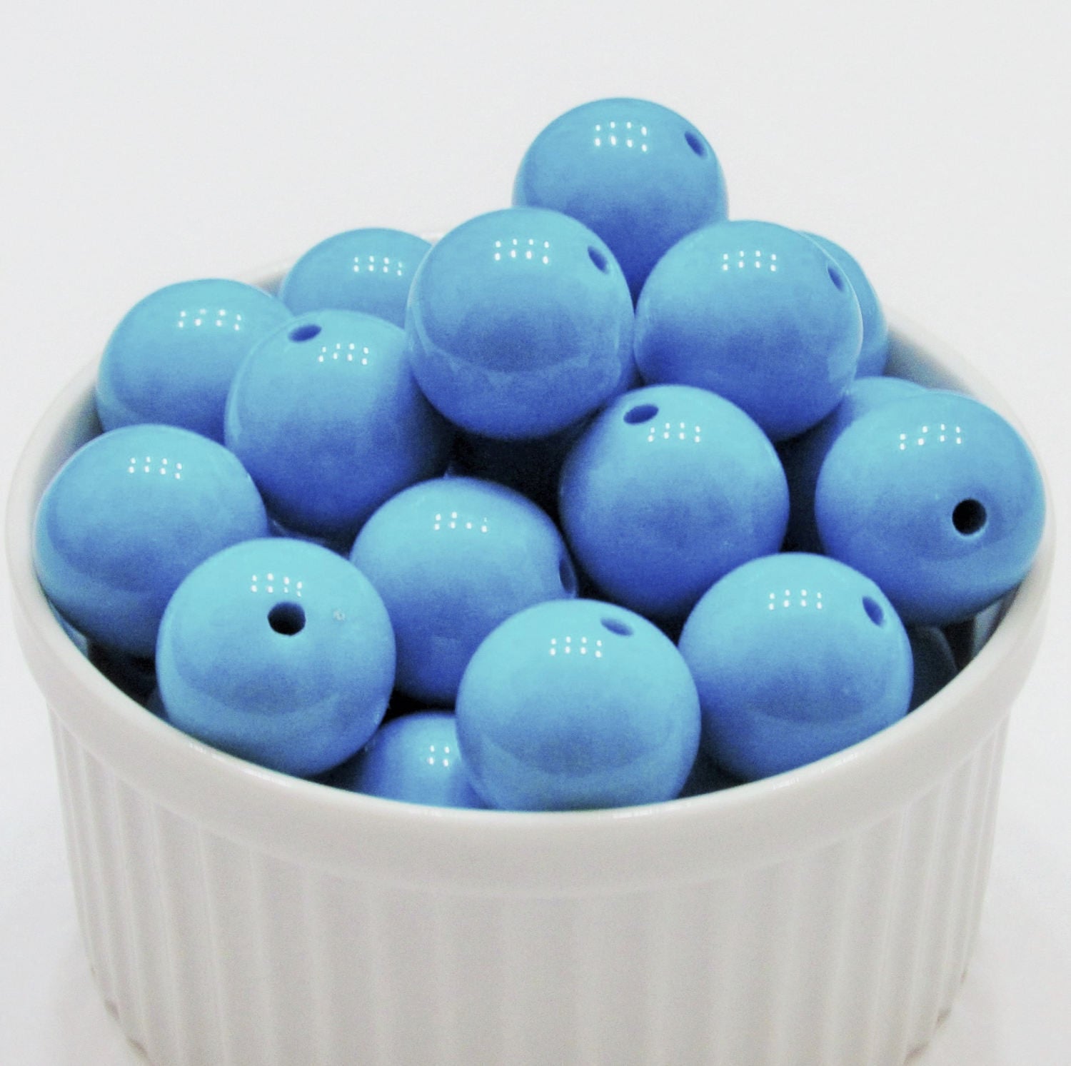 20mm Turquoise Bubblegum Beads, Gumball Beads, Solid Acrylic Beads, Chunky Bead Supply, Jewelry Supply Bead